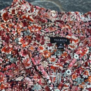 Talbots Multicolor Floral Blouse